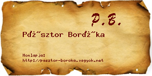 Pásztor Boróka névjegykártya